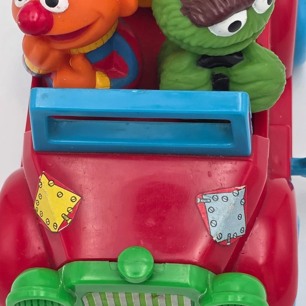 Vintage‎ Tyco Sesame Street Ernie Bert Oscar Car Toy Preschool Childrens Fun
